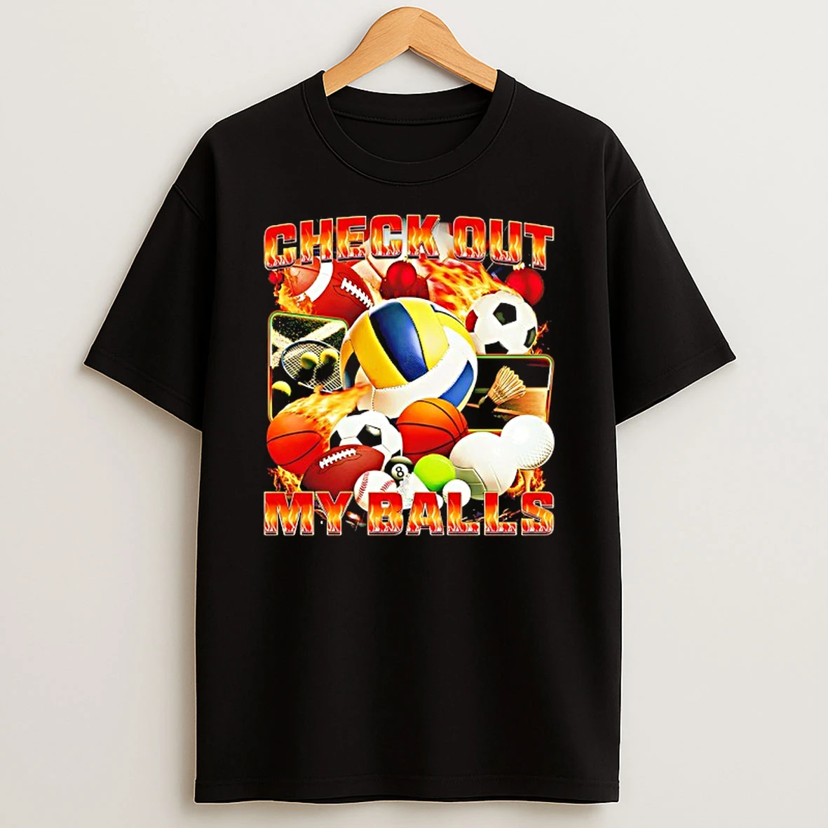 Check Out My Balls Graphic T Shirt