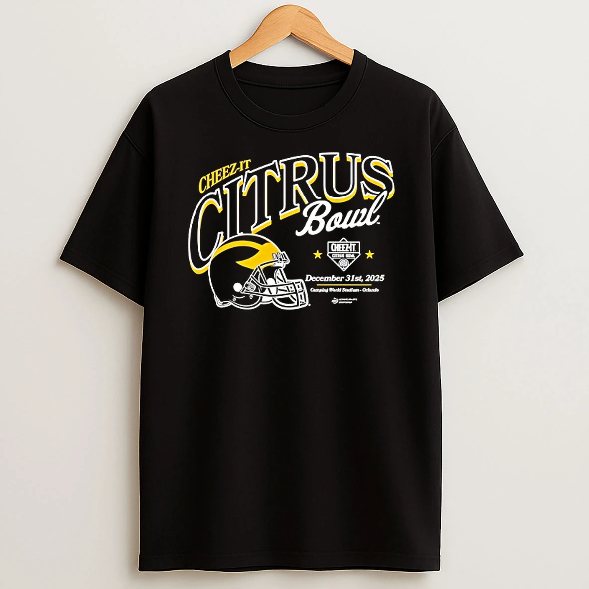 Cheez It Citrus Bowl 2025 Michigan Wolverines Football Helmet T Shirt