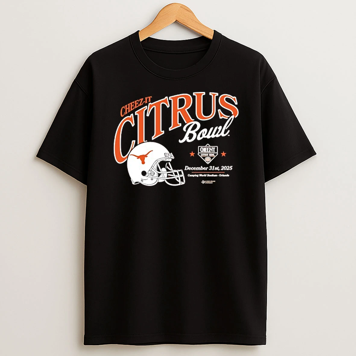 Cheez It Citrus Bowl 2025 Texas Longhorns Football Helmet T Shirt