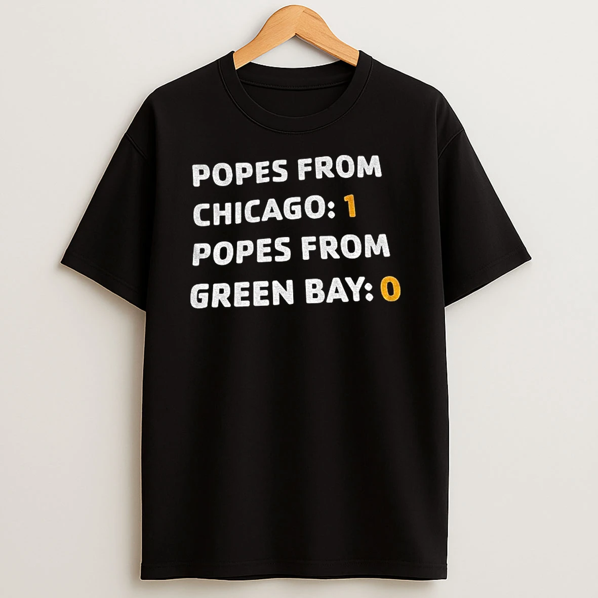 Chicago Bears 1 0 Popes From Chicago T Shirt