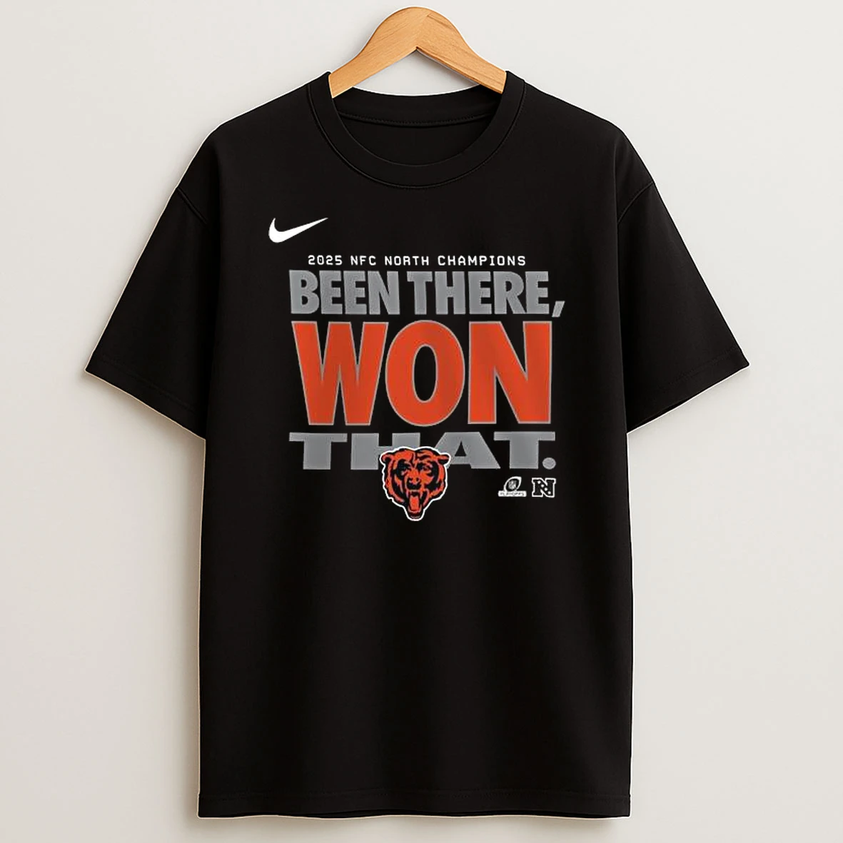 Chicago Bears 2025 Nfc North Champions Been There Won That T Shirt