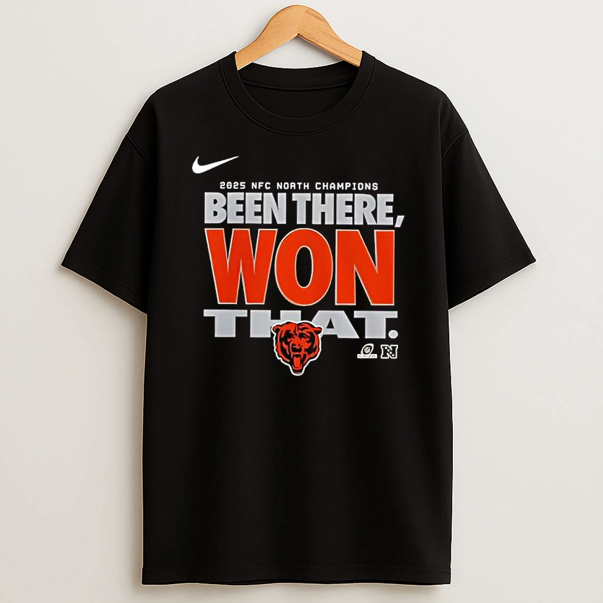 Chicago Bears 2025 Nfc North Division Champions Locker Room T Shirt