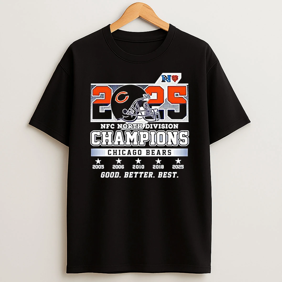 Chicago Bears 2025 Nfc North Champions T Shirt