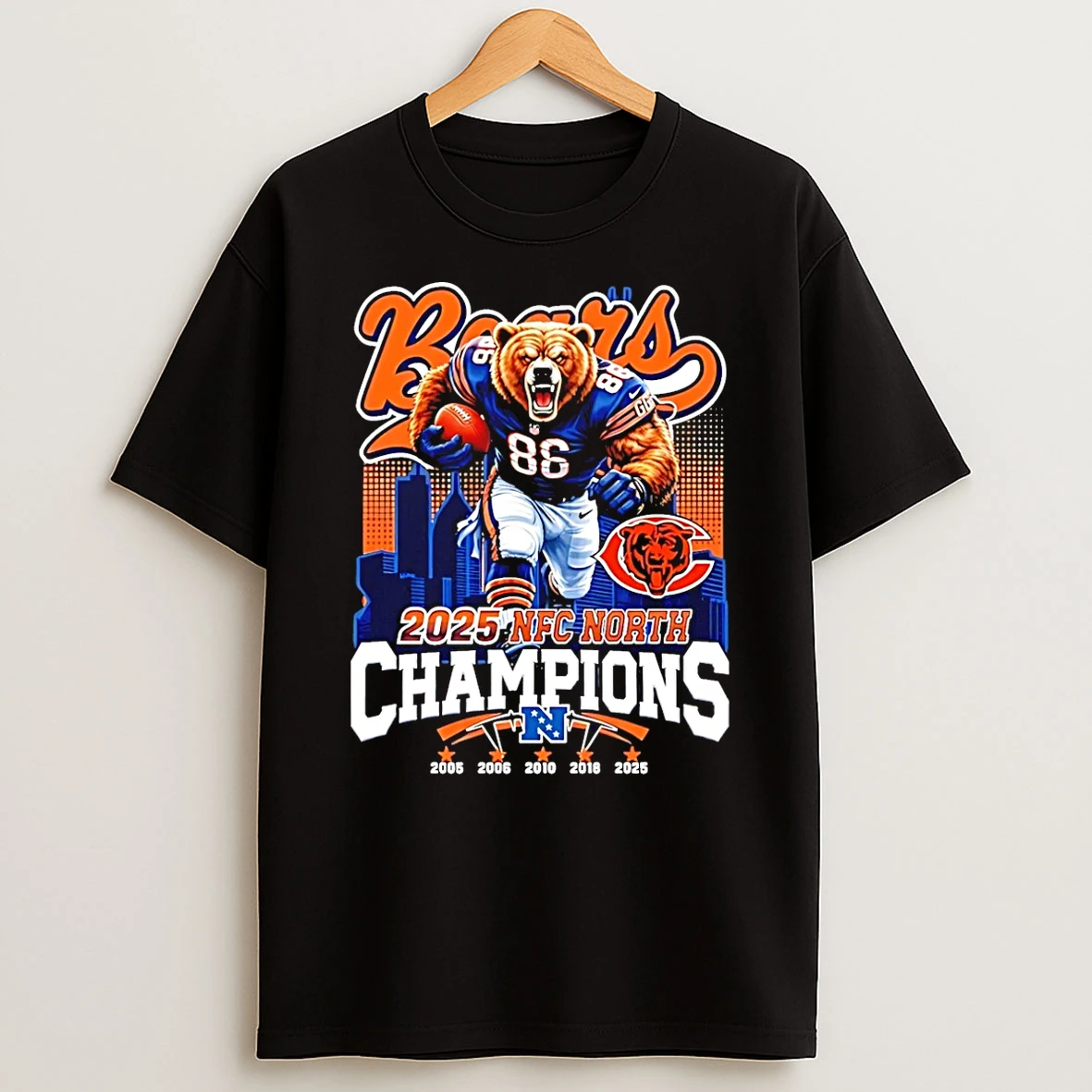 Chicago Bears 25 Nfc North Champions T Shirt