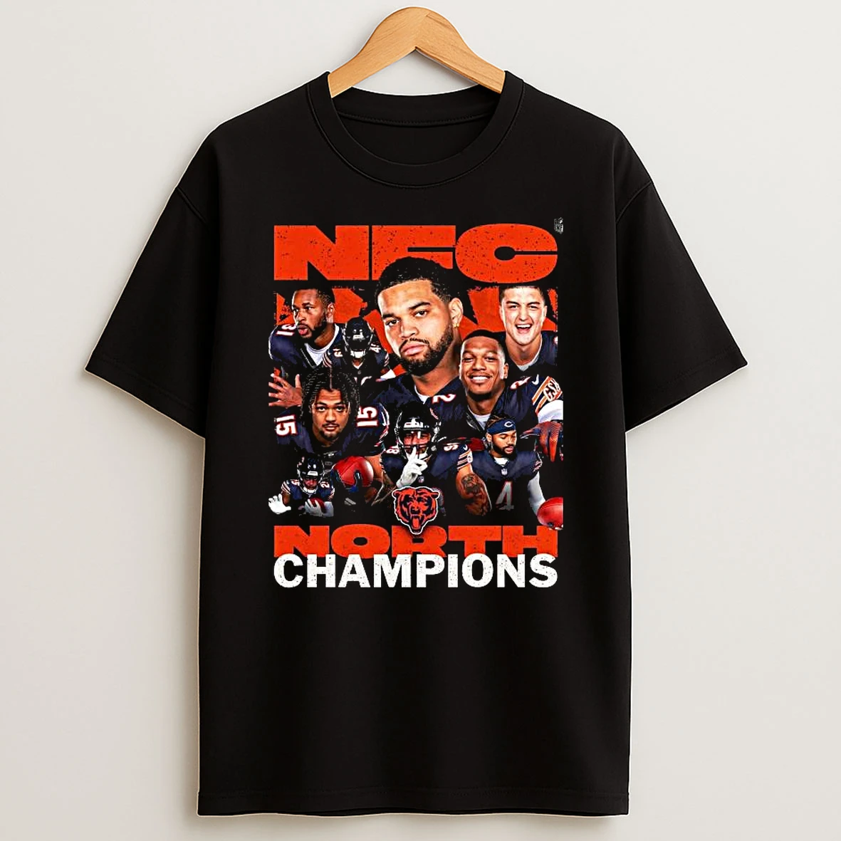 Chicago Bears Are King Of The Nfc North Champions 2025 Nfl T Shirt