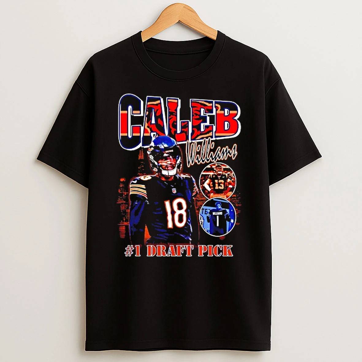 Chicago Bears Caleb Williams 1 Draft Pick Graphic T Shirt