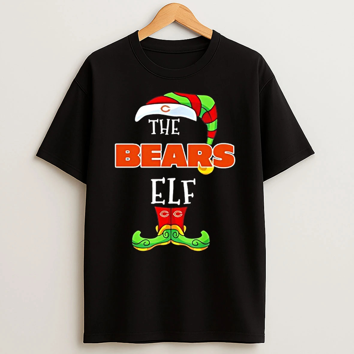 Chicago Bears Christmas Elf T Shirt
