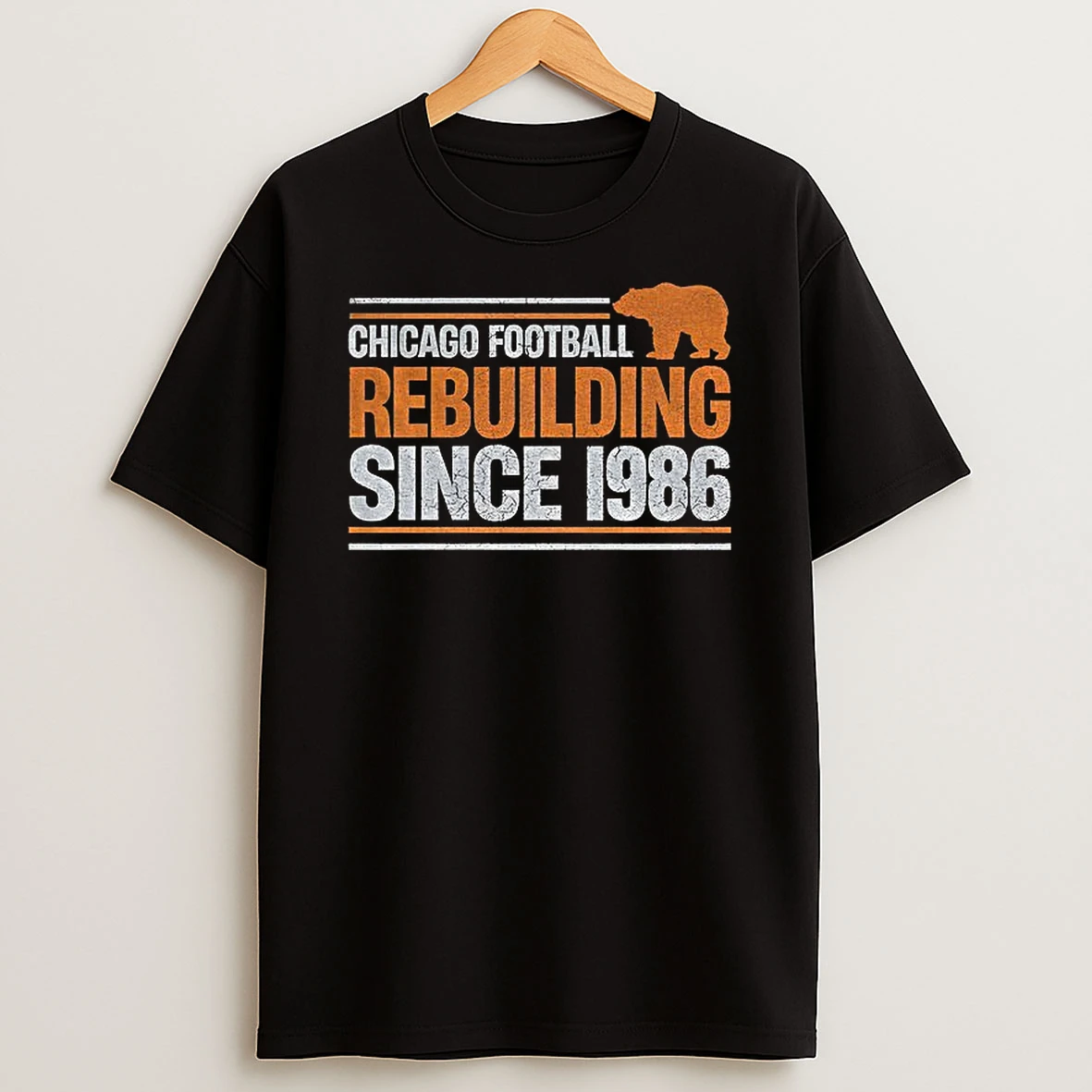 Chicago Bears Football Chicago Rebuilding Since 1986 Nfl 2025 T Shirt