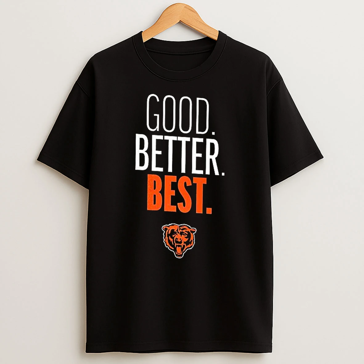Chicago Bears Good Better Best Logo T Shirt