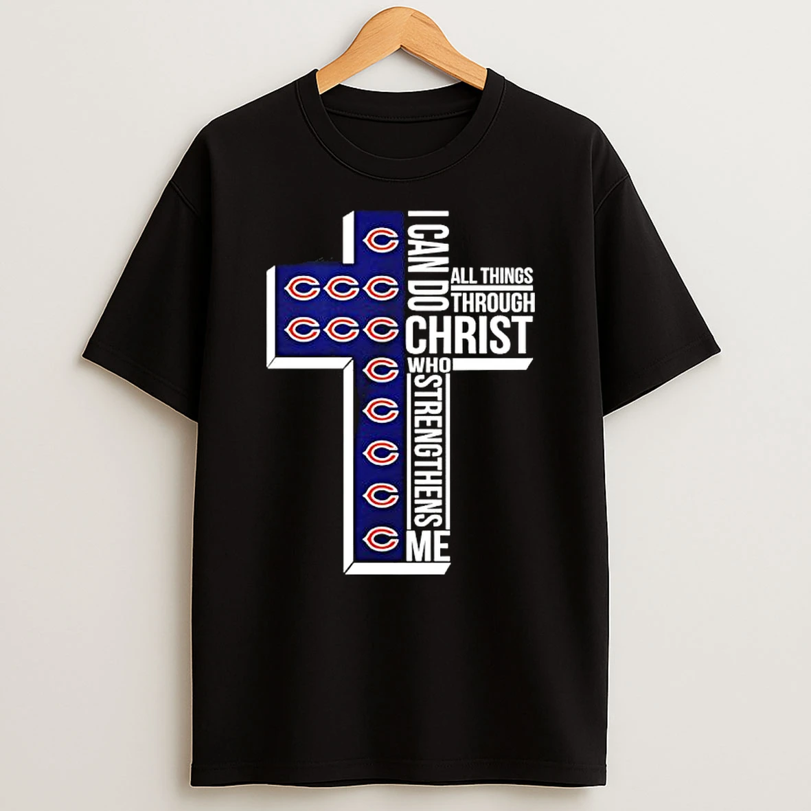 Chicago Bears I Can Do All Things Through Christ Who Strengthens Me T Shirt