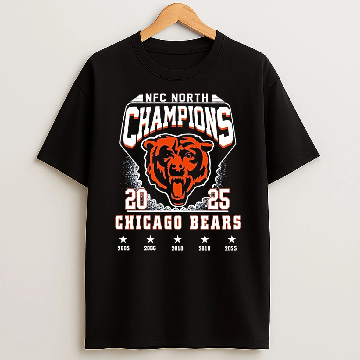 Chicago Bears Logo 2025 Nfc North Champions 2005 2025 T Shirt