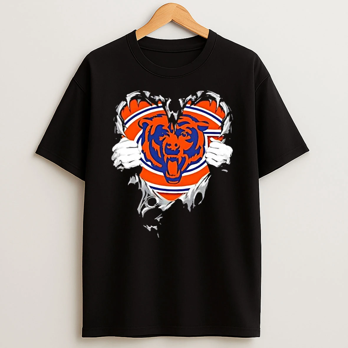 Chicago Bears Rip The Chest Forever In My Heart T Shirt