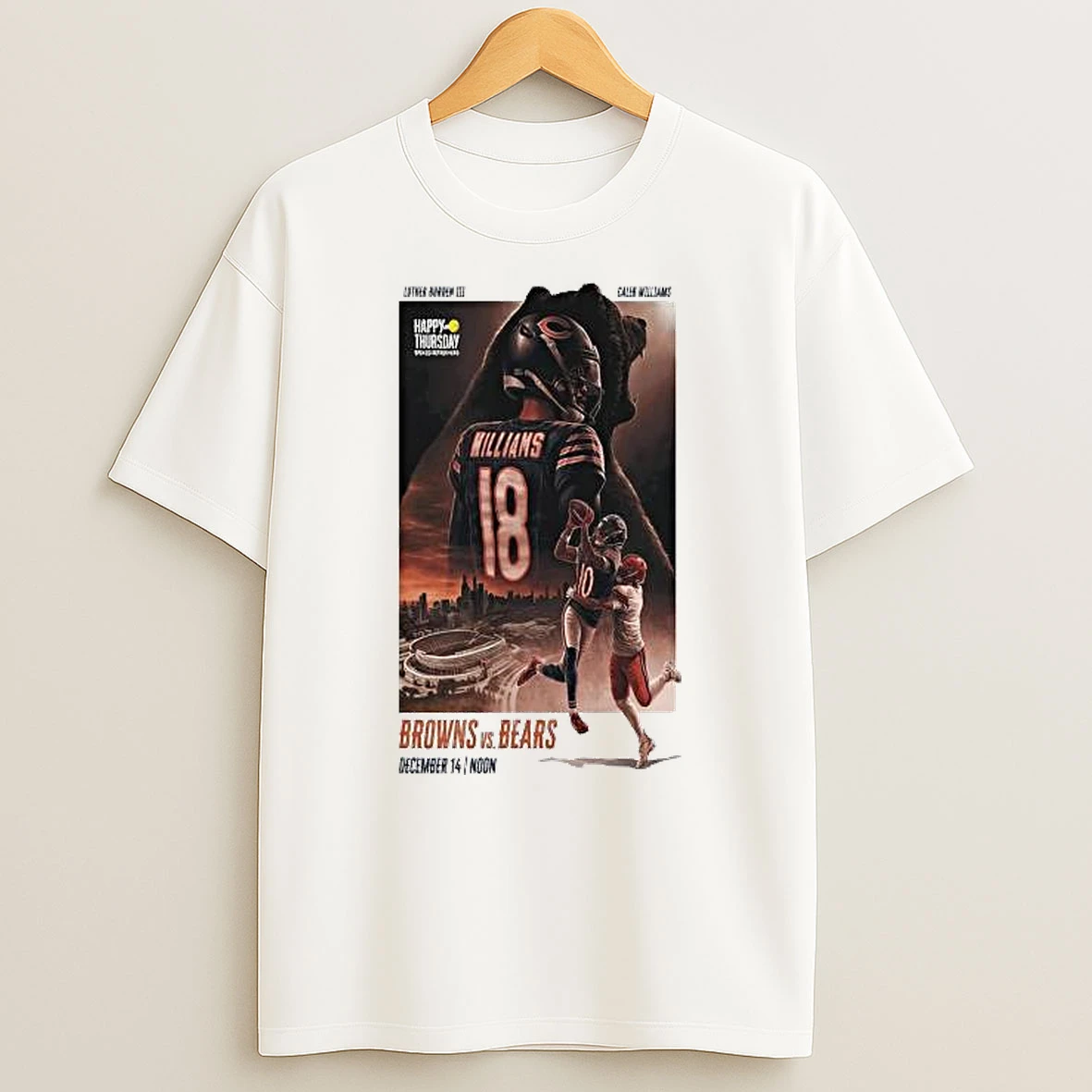 Chicago Bears Vs Cleveland Browns Dec 14 2025 Soldier Field Chicago Il T Shirt