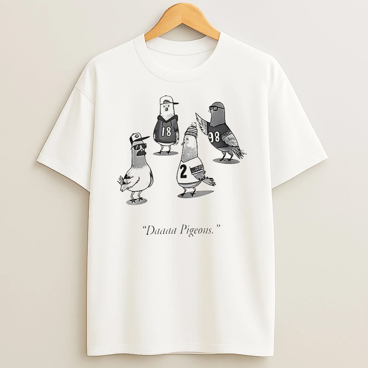 Chicago Bears Football Daaaa Pigeons Dove Coach And Player T Shirt