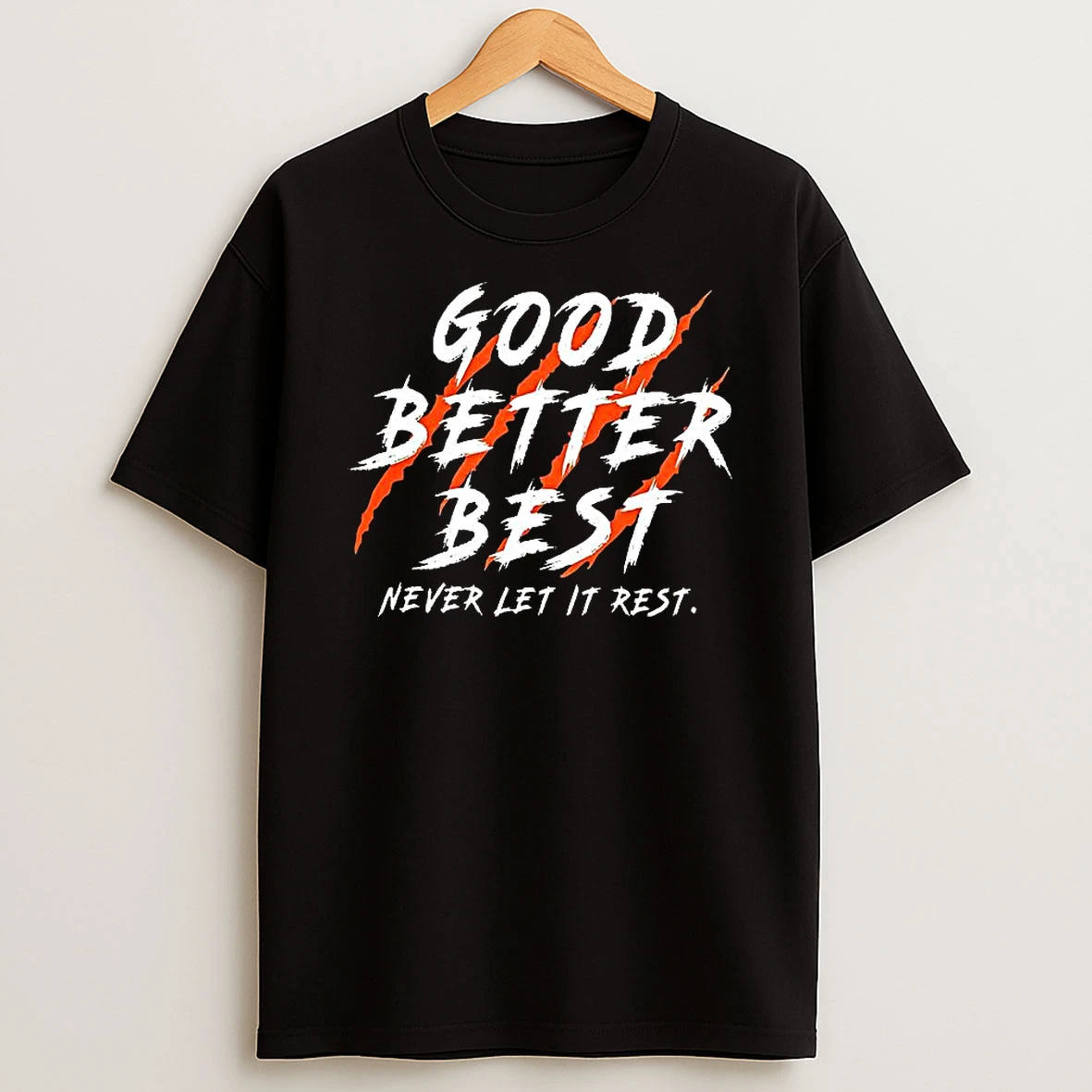 Chicago Bears Football Good Better Best Never Let It Rest Go Bear Scratch T Shirt