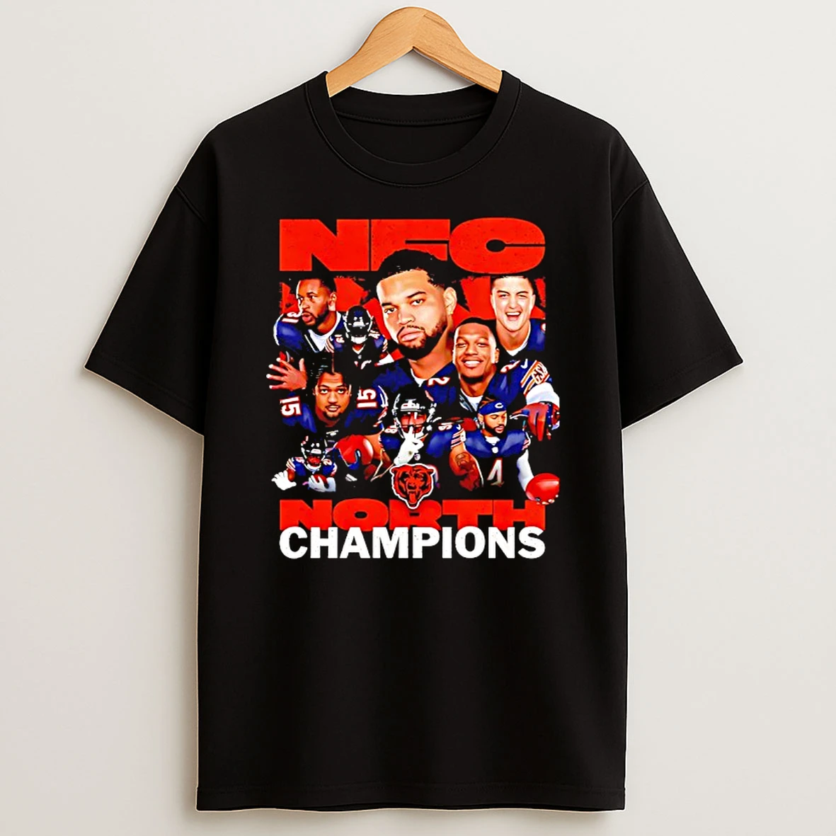 Chicago Bears Football Players North Champions 2025 Graphic T Shirt