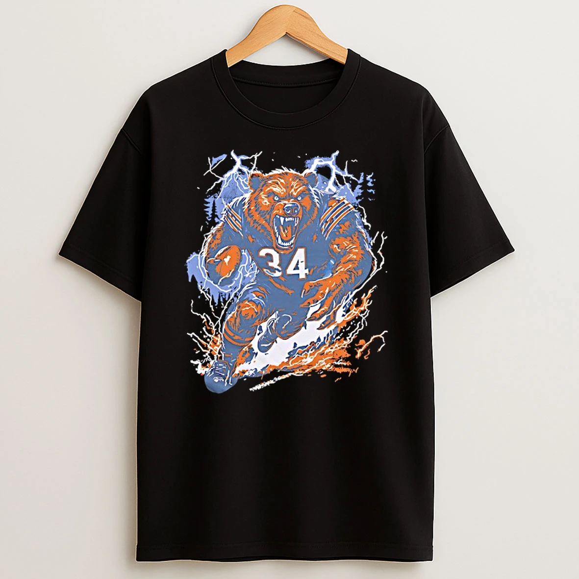 Chicago Bears Mascot Rage Windy City Beast Graphic T Shirt