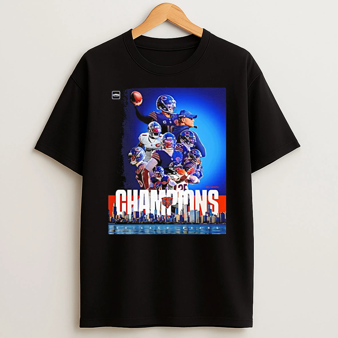 Chicago Bears Teams 2025 Nfc North Division Champions T Shirt