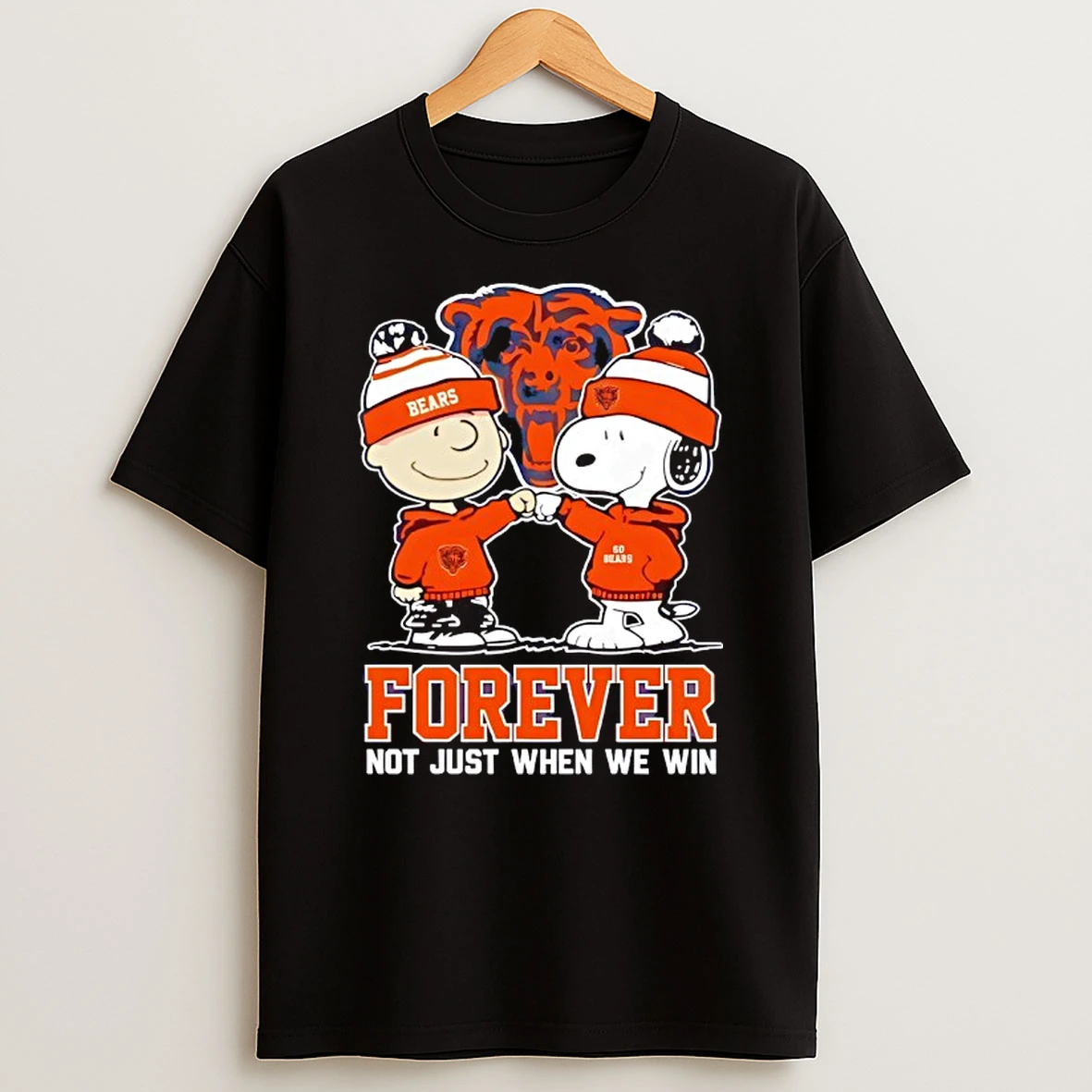 Chicago Bears X Charlie Brown Vs Snoopy Forever Not Just When We Win T Shirt