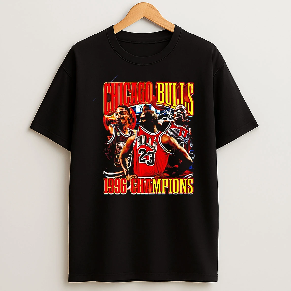 Chicago Bulls 1996 Champions Nba Vintage Graphic T Shirt