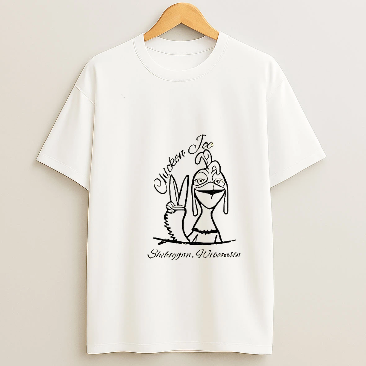 Chicken Joe Surfs Up Sheboygan Wisconsin T Shirt