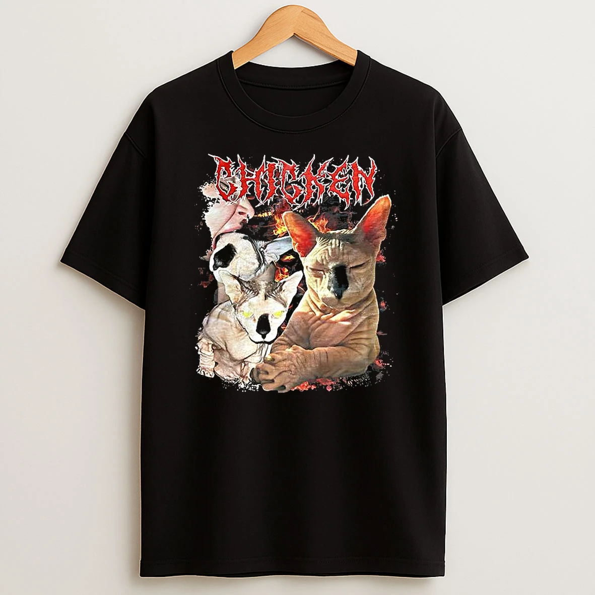 Chicken Sphynx Cat T Shirt