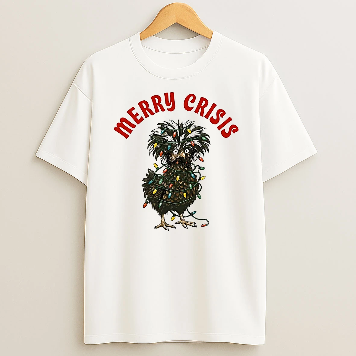 Chicken Merry Crisis Christmas T Shirt