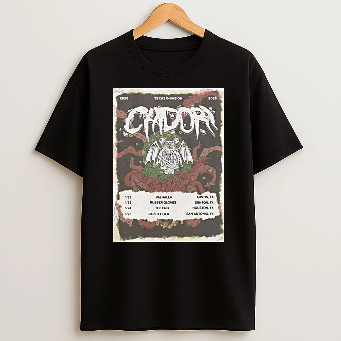 Chidori Texas Invasion Tour 2026 T Shirt
