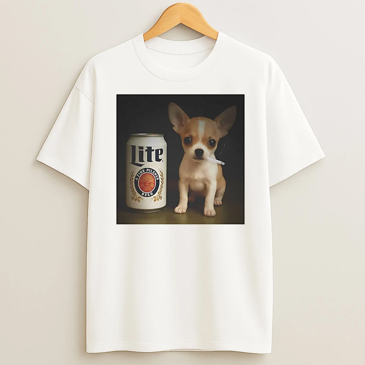 Chihuahua Miller Lite Beer I Got That Dog In Me T Shirt
