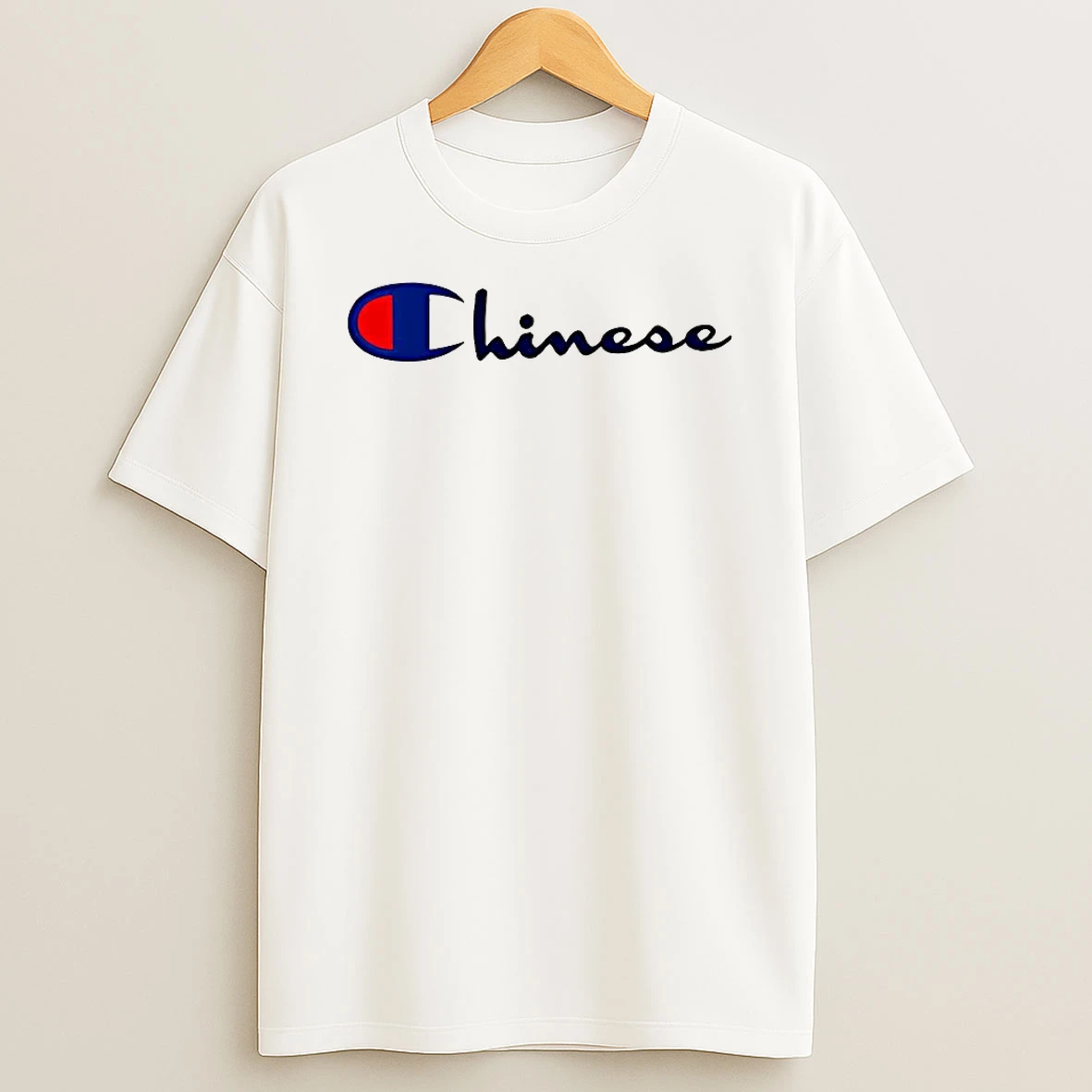 Chinese Champs Logo Parody T Shirt