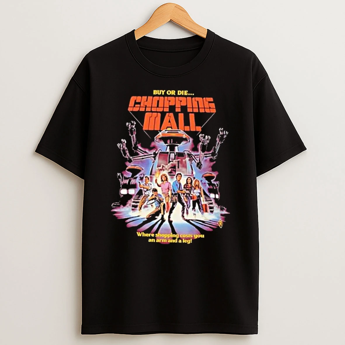Chopping Mall Retro 80s Killer Robot Horror T Shirt