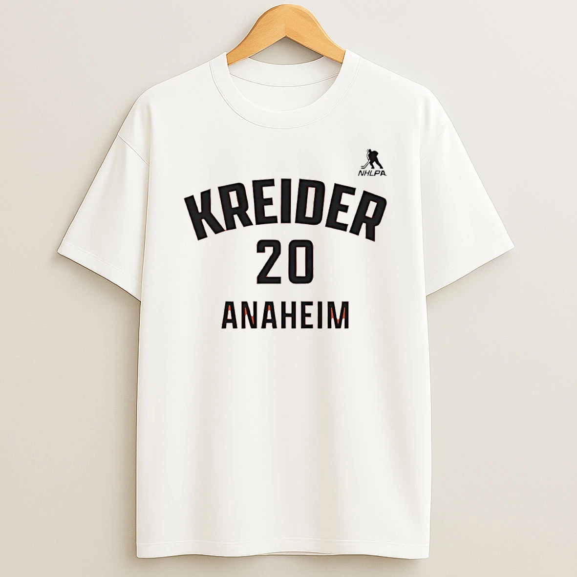 Chris Kreider 20 Anaheim Ducks Hockey Name And Number Circle T Shirt