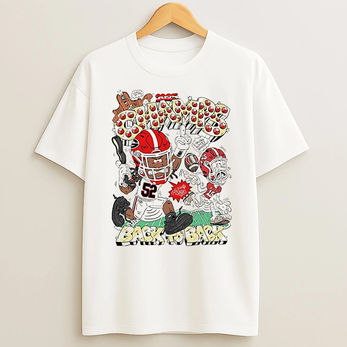 Christen Miller Georgia Bulldogs Back To Back 2025 Champions T Shirt