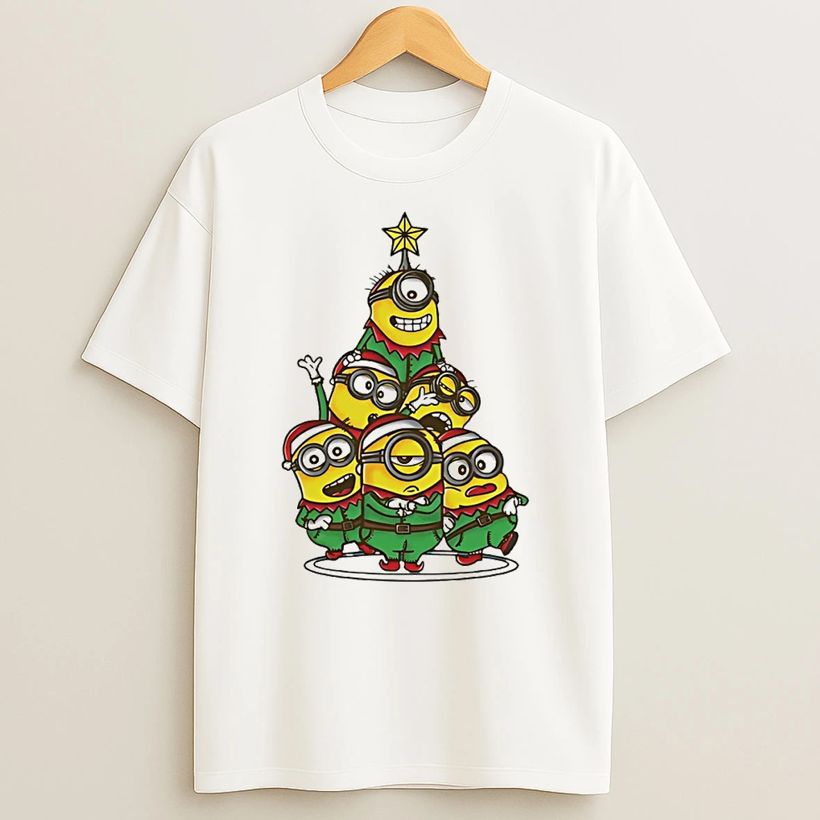 Christmas Minions Circle T Shirt