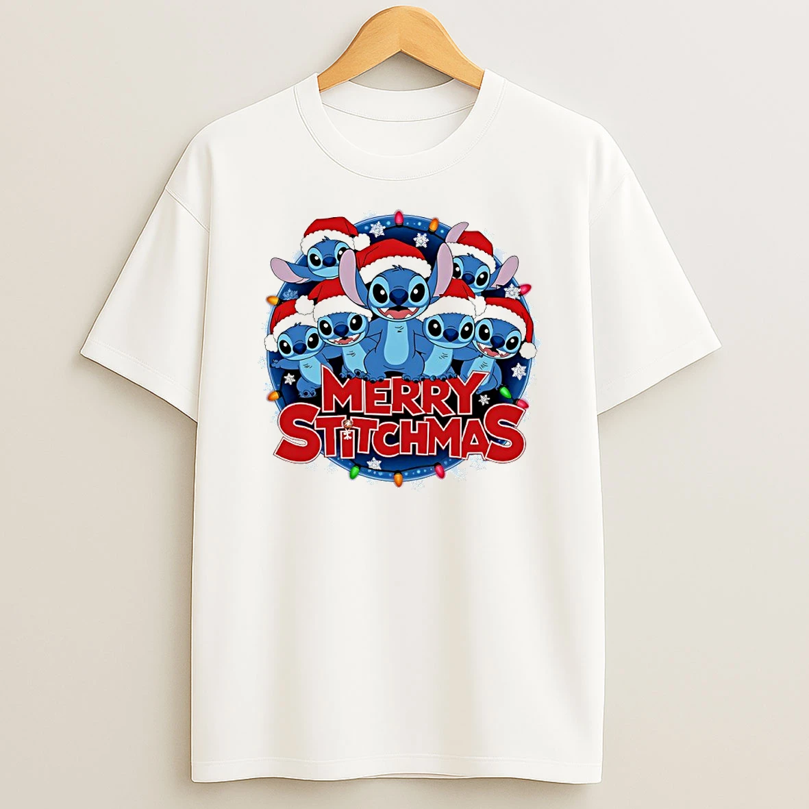 Christmas Stitch Merry Stitchmas Circle T Shirt
