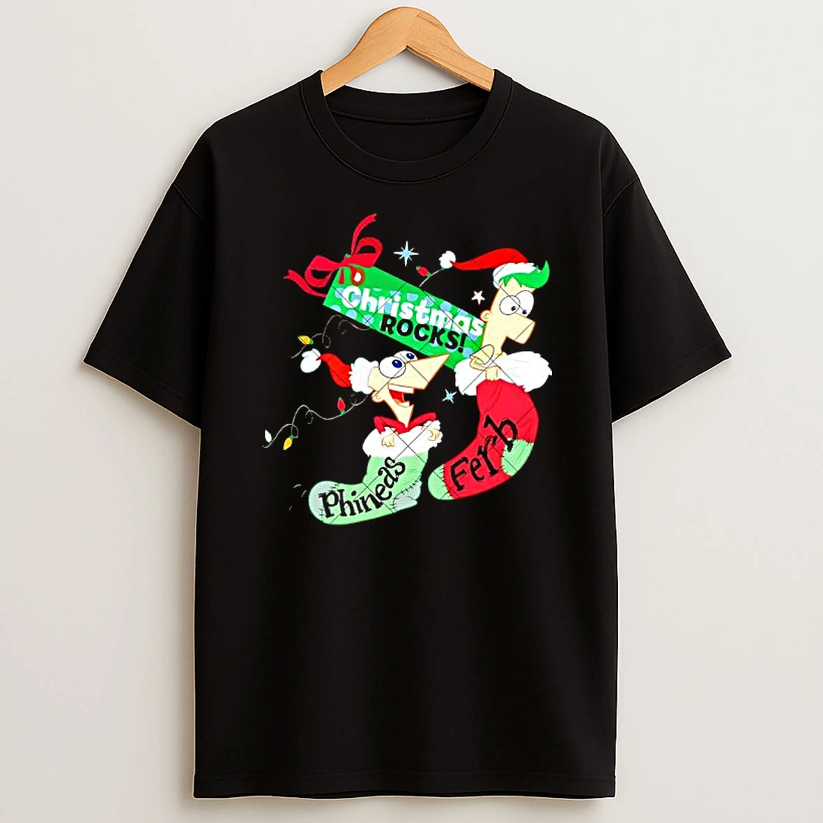 Christmas Rocks Phineas And Ferb T Shirt