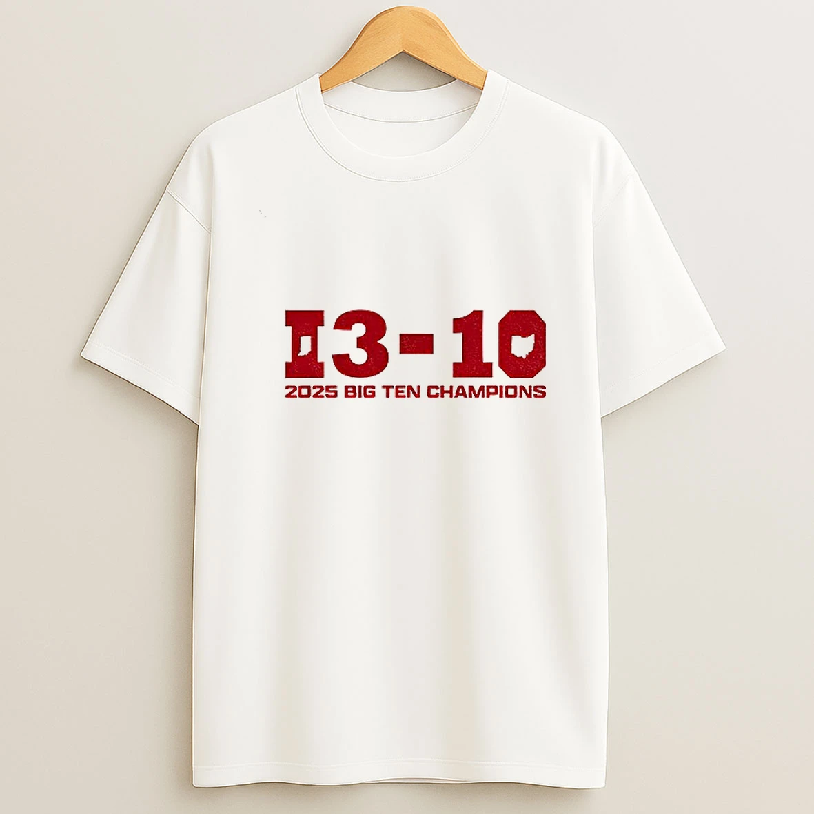 Cig Ten Champs Indiana Hoosier Footbal 13 10 T Shirt
