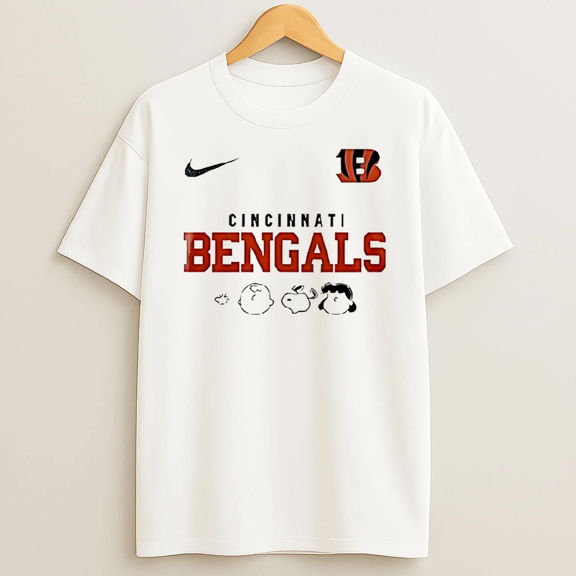 Cincinnati Bengals X Peanuts Abbey Road Cartoon T Shirt