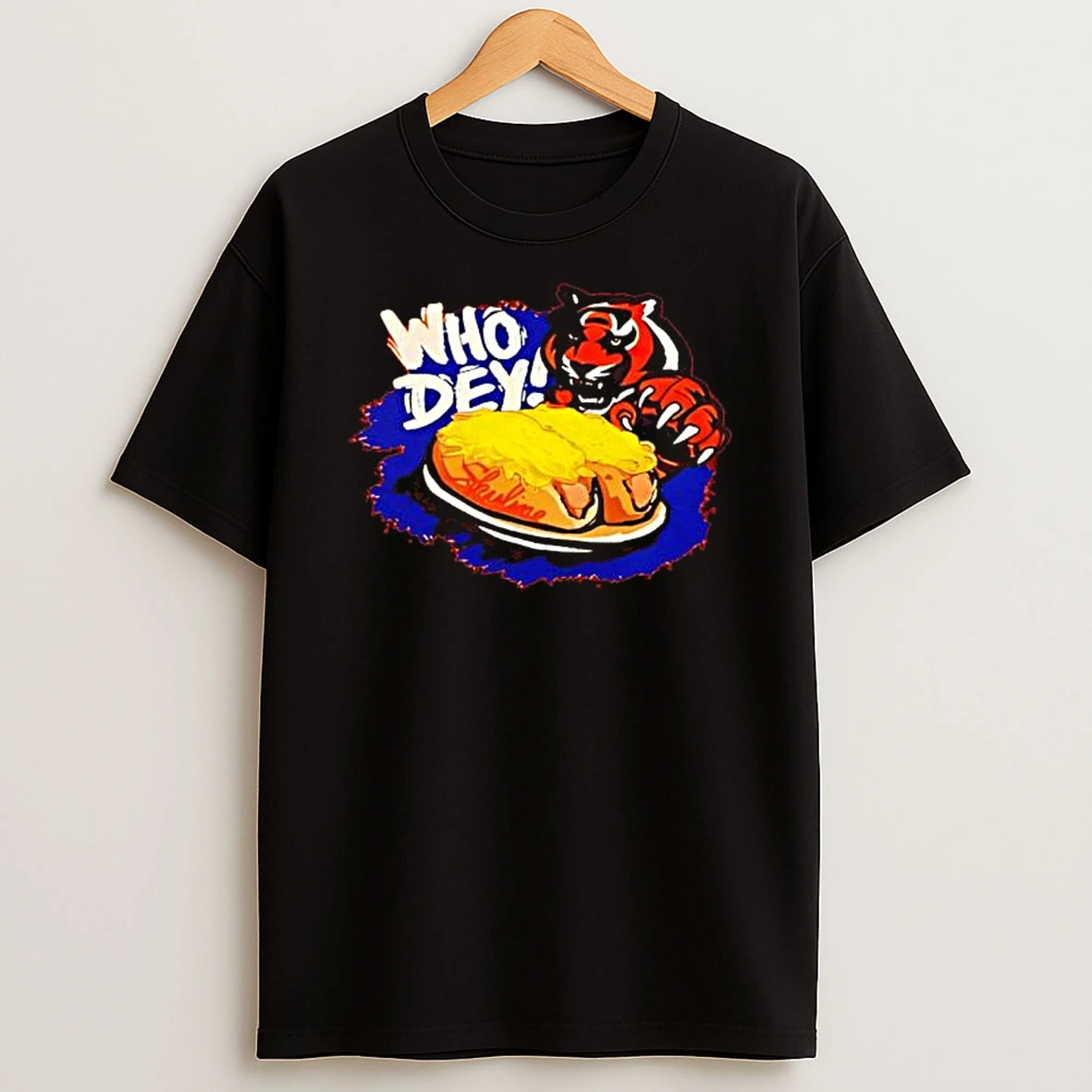 Cincinnati Bengals Who Dey Skyline Chili Coneys T Shirt