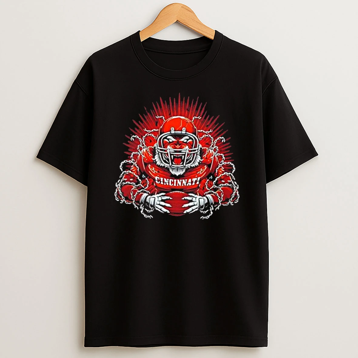 Cincinnati Bengals Football Mascot Hug The Ball T Shirt