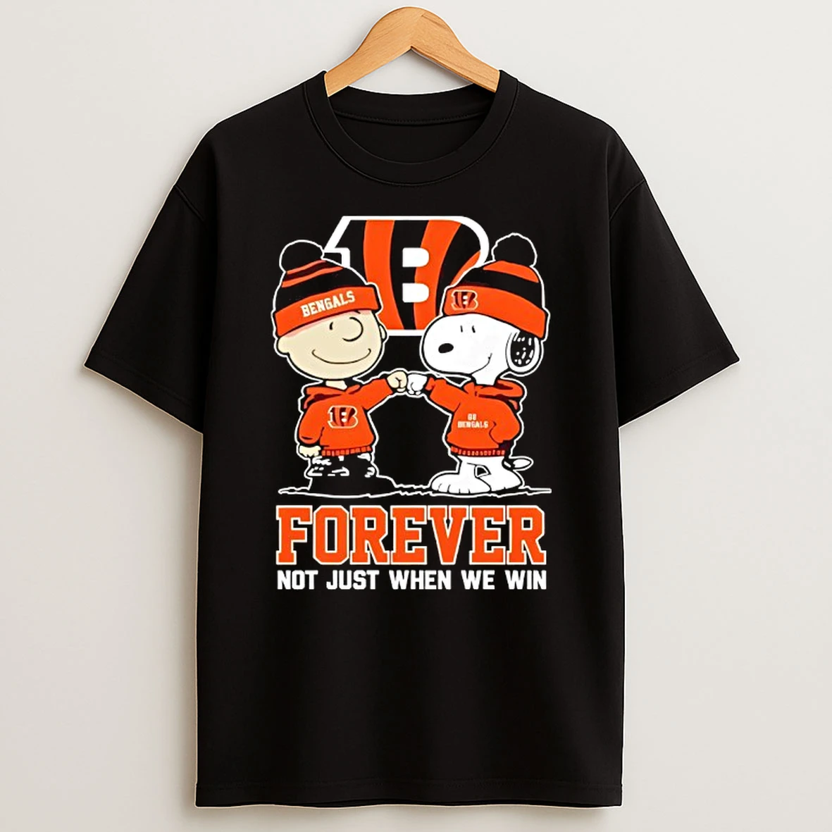 Cincinnati Bengals X Charlie Brown Vs Snoopy Forever Not Just When We Win T Shirt