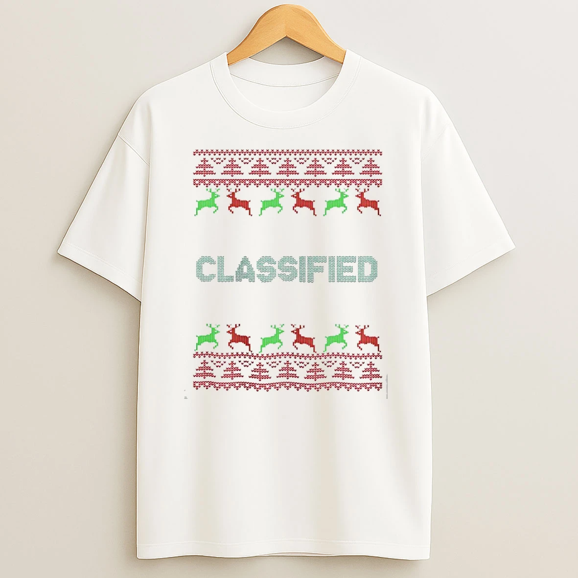 Classified 2025 Ugly Christmas T Shirt