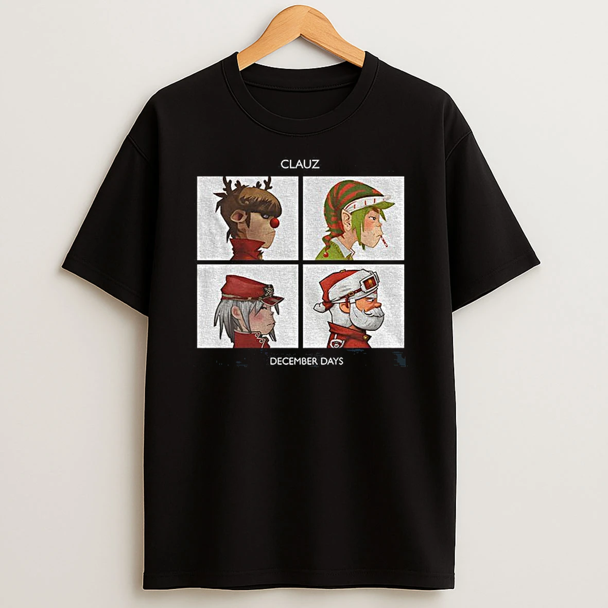 Clauz Album Cover Parody December Days Christmas T Shirt