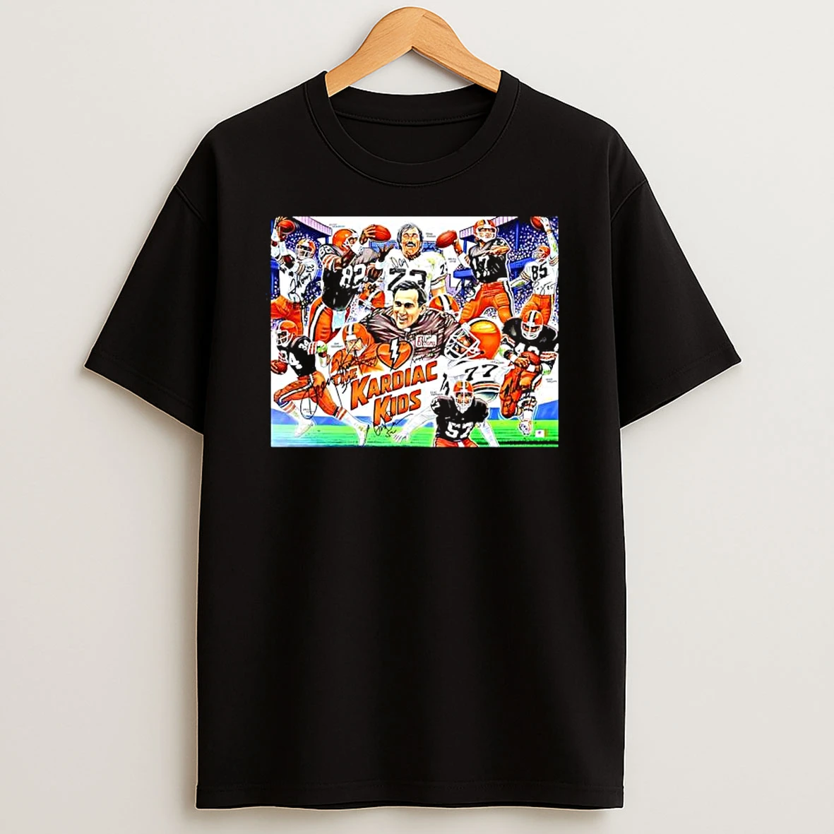 Cleveland Browns Kardiac Kids Signed Players T Shirt