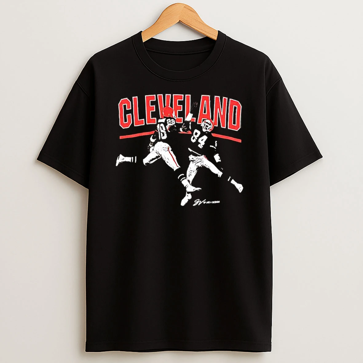 Cleveland Browns Dawg Brown Football Palyers T Shirt