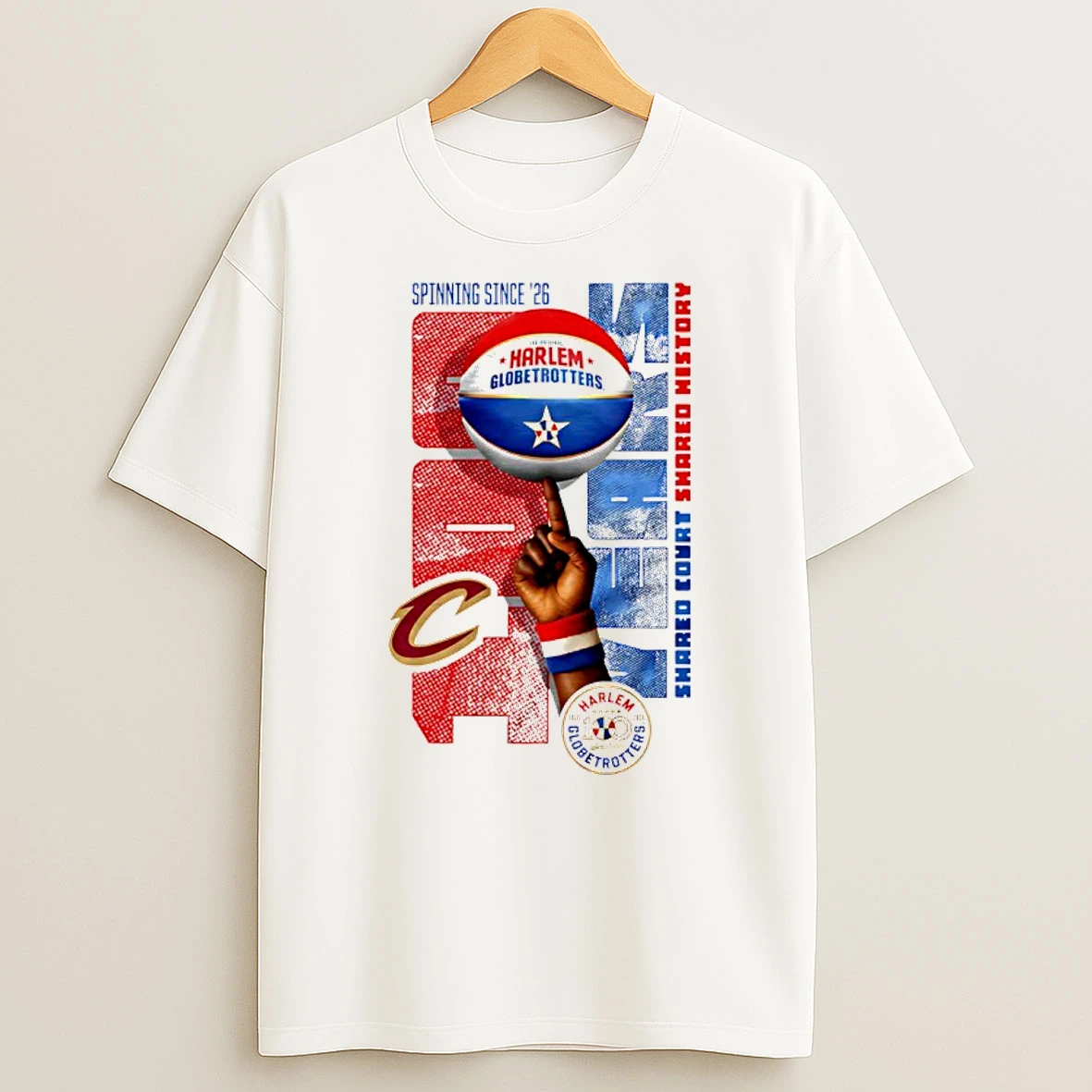 Cleveland Cavaliers X Harlem Globetrotters Spinning Since 26 T Shirt