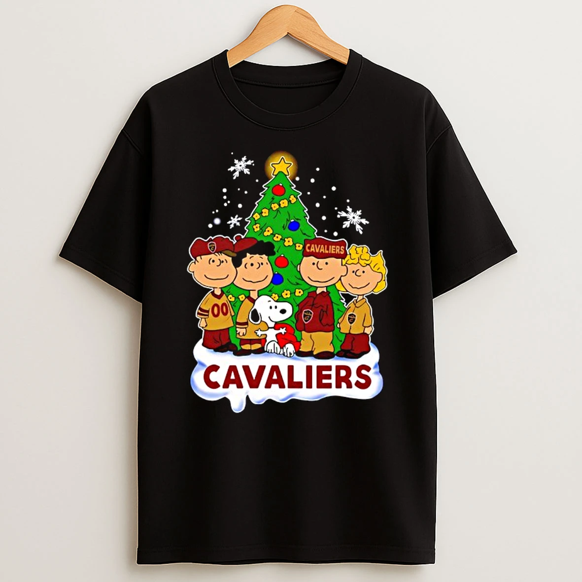 Cleveland Cavaliers X Snoopy The Peanuts Holiday Christmas T Shirt