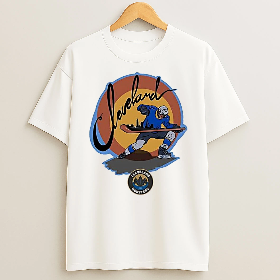 Cleveland Monsters Ice Hockey Graphic T Shirt