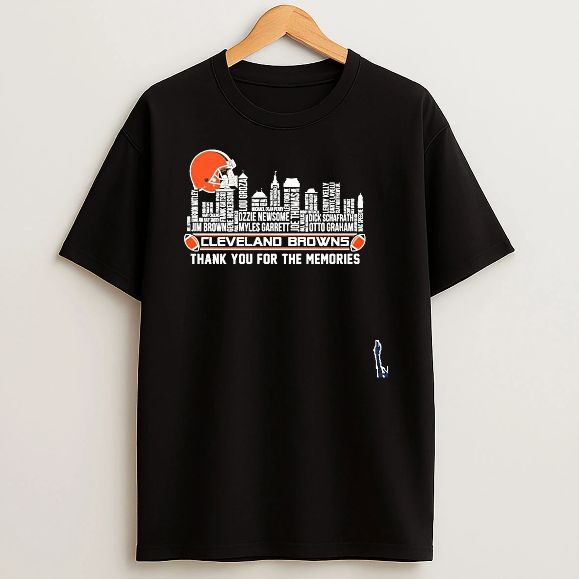 Cleveland Skyline X Cleveland Browns Typo Team Name T Shirt