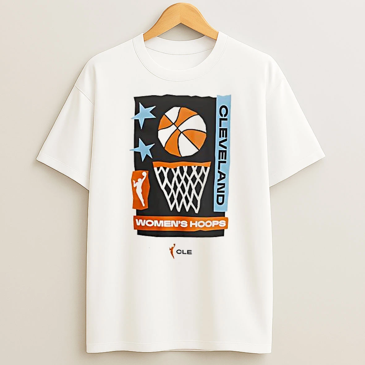 Cleveland Wnba Team Womens Hoop T Shirt